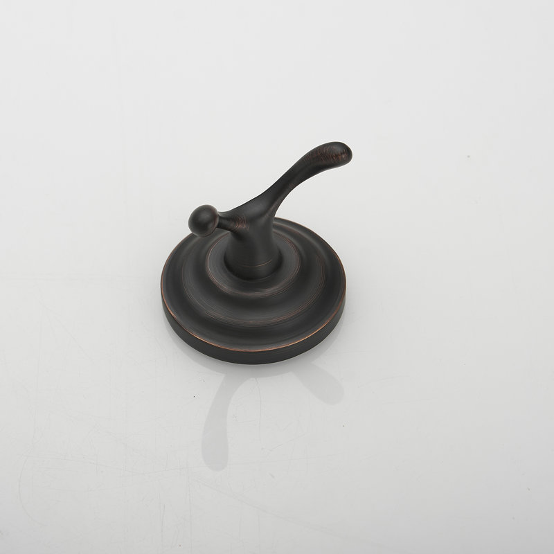 Zinc Traditional Bathroom Double Towel Hook
