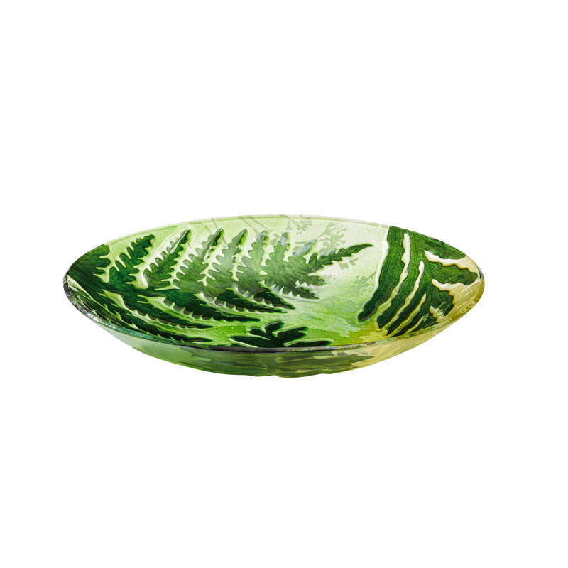 Jakala Glass Single Tier Birdbath