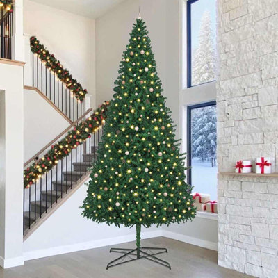 13.12' H Lighted Artificial Christmas Tree