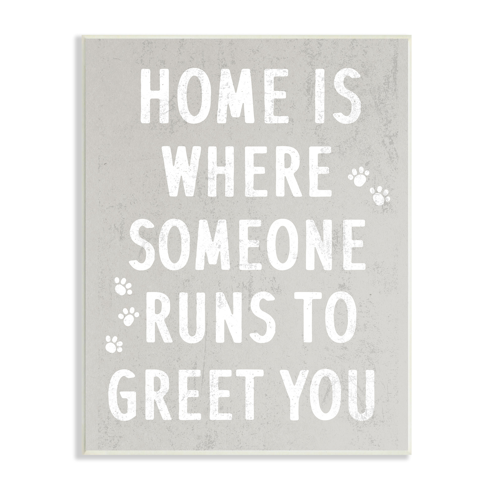 Stupell Industries Pet Parents Home Sentiment Animal Paw Prints Wall ...