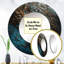 Quinteria Gold Feather Glamour III - miroir mural Glam Feather-1759609550