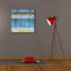 «Abstract Stripes Blue» par Danhui Nai, art mural sur toile-1985270680