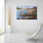  «Dock Side Quilts» par Nicky Boehme, art mural en verre acrylique, 36 po x 24 po-1328409442