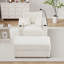 Canapé simple avec repose-pieds Corduroy-14414080