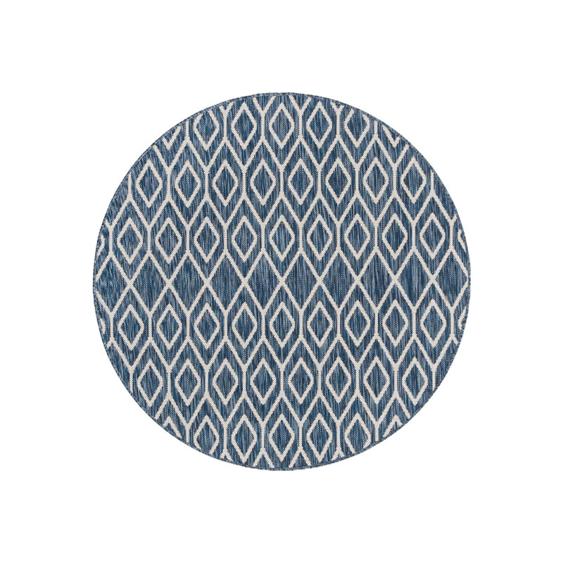 Turks and Caicos Indoor/Outdoor Rug, Round 4'1"