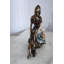 Sculpture en bronze Manel Vidal Alba par Ebano avec cristaux 13 po x 6 po x H 14 po