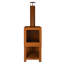 Square Terrace Heater with Wood Store-1381148524