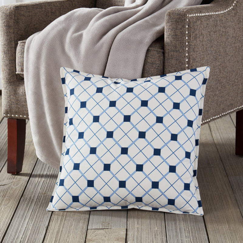  Coussin Geo, Bleu