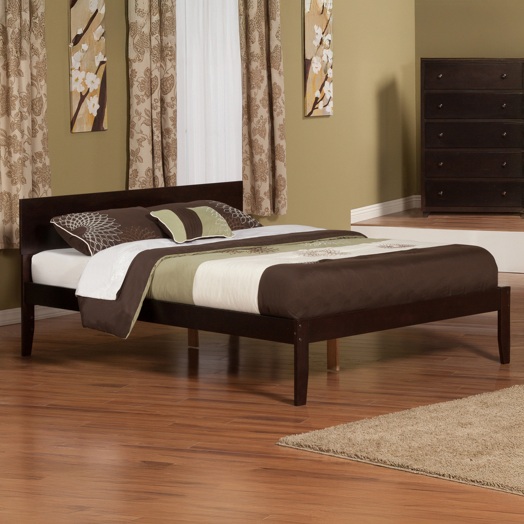 Lampley Kids Platform, Espresso, Queen