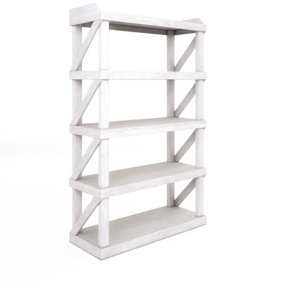 Merriman Solid Wood Etagere Bookcase