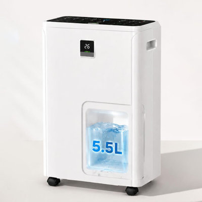 50 Pt Dehumidifier with Washable Filter & Timer, Portable Unit for Home and Office