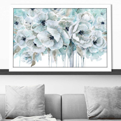 Bleu sarcelle harmonie II par - Peinture