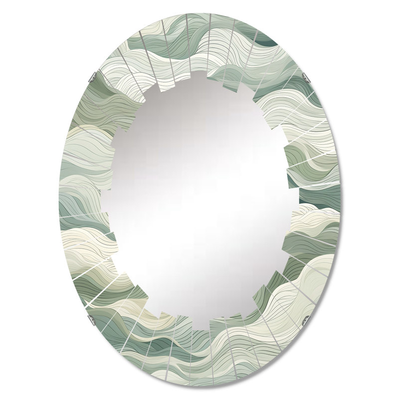 Miroir mural Green Line Art Nature, 30 po x 20 po