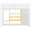 Lit mezzanine en bois avec garde-robe, tablettes et armoire-2060038469-2060038470