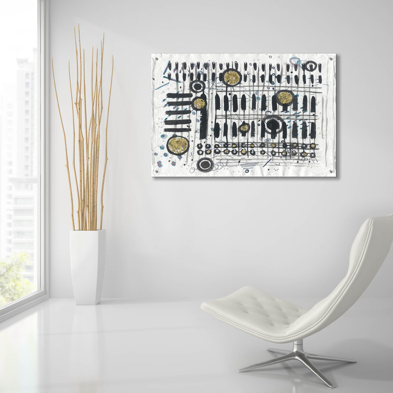  «Notes & Keys» par Lori Arbel, art mural en verre acrylique, 36 po x 24 po
