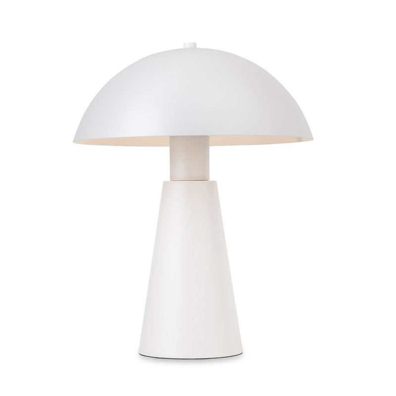 Metal Desk Lamp, White, White
