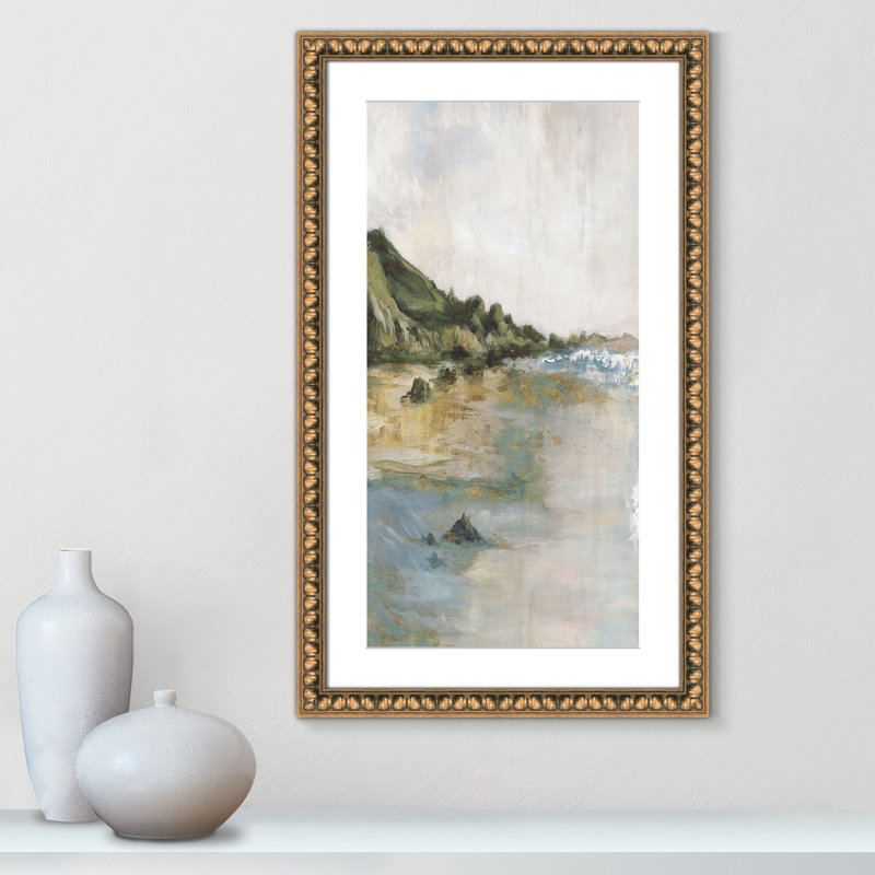Impression «Tide’s Edge» par Casa Fine Arts, H 30 po x l 18 po x P 1,125 po, Reproduction encadrée avec passe-partout