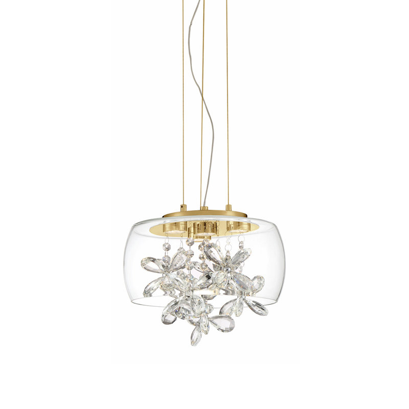 Destiny 4 - Light LED Dome Pendant, Aged Brass