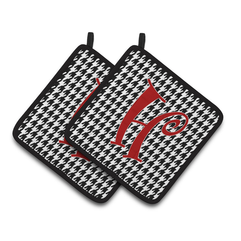 Cuisinier poignée Houndstooth, H