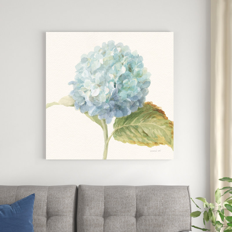 Floursack Florals V - Hortensia bleu, H 36 po x l 36 po