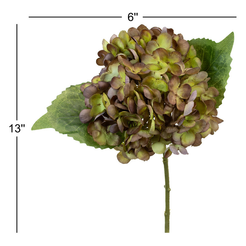 Faux Silk Hydrangea Arrangement, Purple