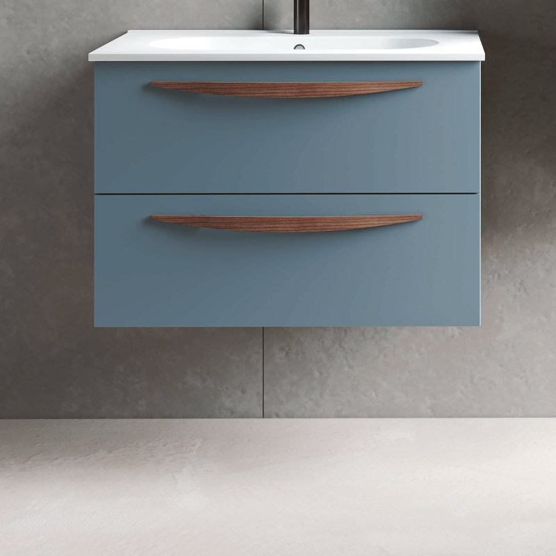 Ensemble de meuble-lavabo simple 32 po, Bleu clair