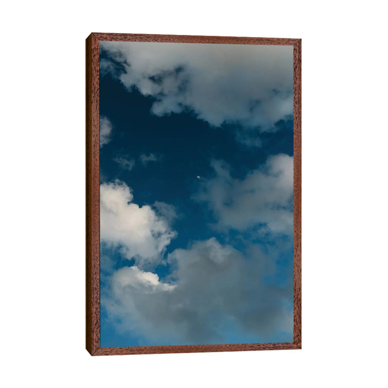 Amalfi Coast Moon by Bethany Young - Print on Canvas, Classic Brown Wood Framed, 101.6cm H x 66.04cm W x 3.81cm D