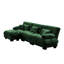 Luxury Modular Sectional Sofa Couch,Oversized L Shaped Cloud Couch For Living Room,Deep Seat Sofa Couch With Convertible Ottoman,Chenille Green