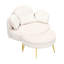 Petit canapé de 61 pouces avec siège confortable et petite table de bout-783281414