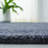 Himalaya Hand Tufted Wool/Cotton & Other Fiber Solid Color Rug in Gray/Black-84315750