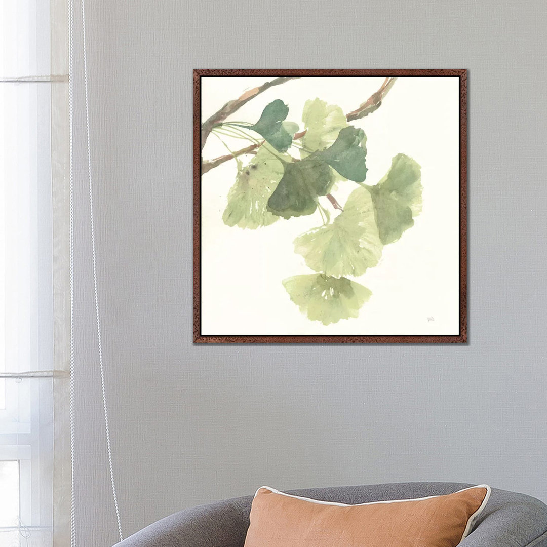 Leinwandbild Light Gingko Leaves I von Chris Paschke