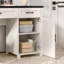 Bureau de direction 61 po avec 5 tiroirs et station de charge Farmhouse-110731424-121642698