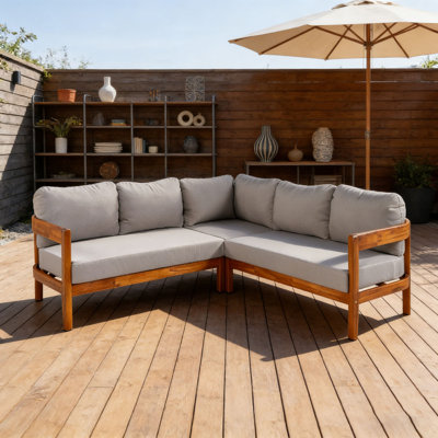 Outdoor Patio Conversation Furniture Set With 6 soft seat cushions and Backpack