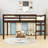 Twin Wood Low Loft Bed With Ladder-400432560