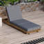 Chaise longue d'extérieur avec dossier réglable à 6 positions, bois d'acacia massif