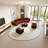 Semi-circular arc  negotiating sofa