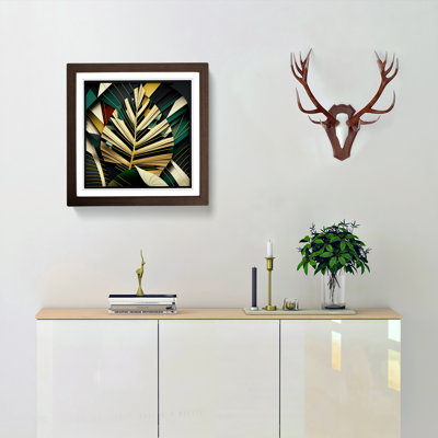 Palm Leaf Constructivism No.2 - Framed Print