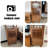 Modern Walnut Solid Wood Sideboard