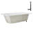 60'' x 32'' Acrylic Soaking Drop-In Bathtub, Drain Included-97544480