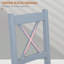 Titan 45cm H Solid Wood Cross Back Side Chair-508818681