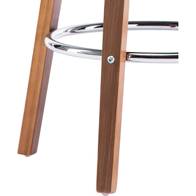 Tabouret de bar pivotant à 360 degrés Mid-Century