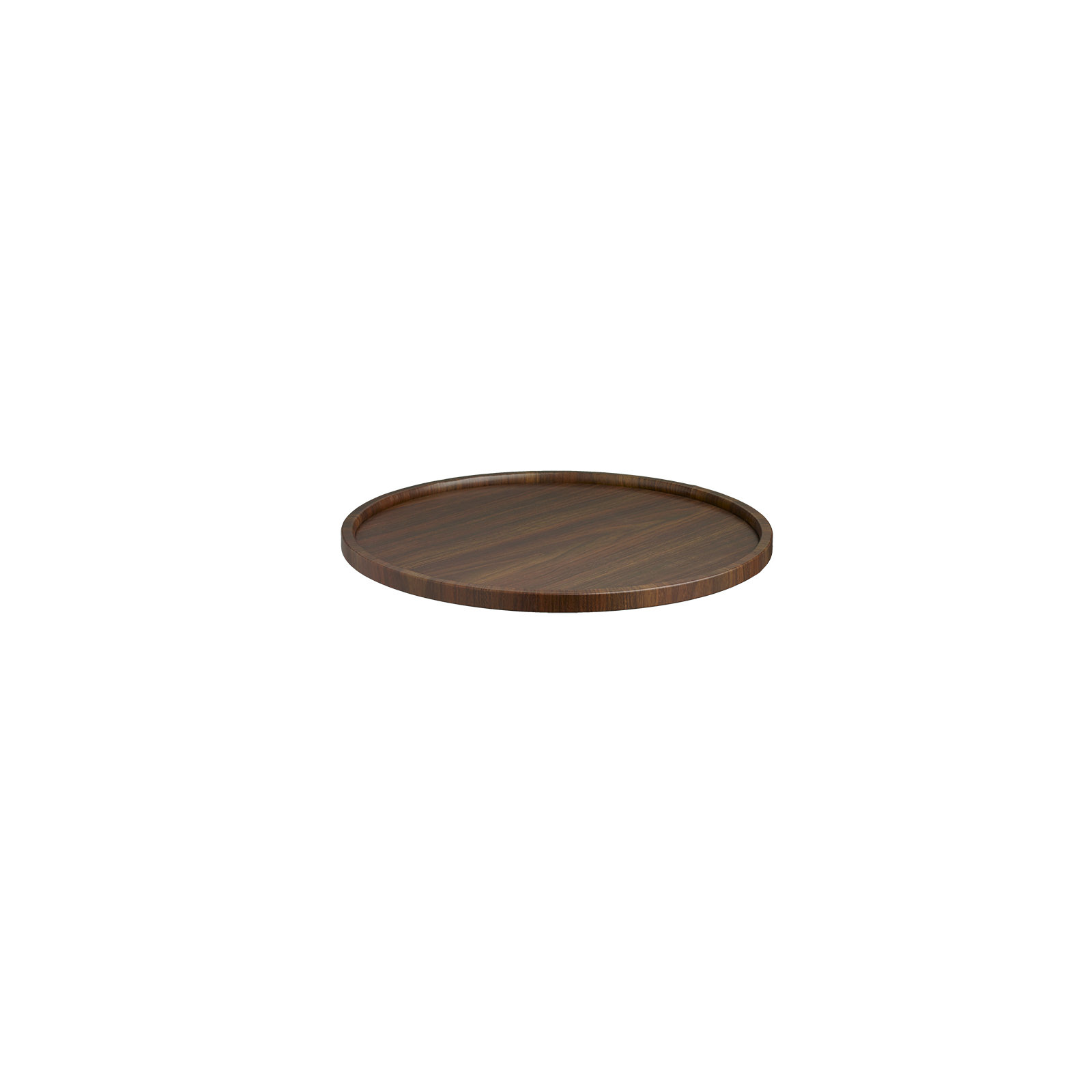 Hulme Round Vinyl Platter, Walnut