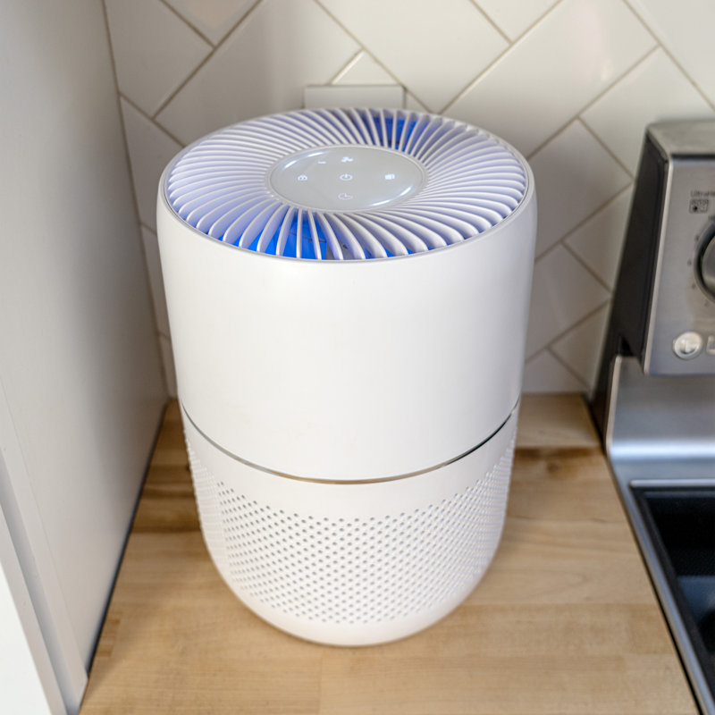 Oval White H13 HEPA Smart Desk Air Purifier
