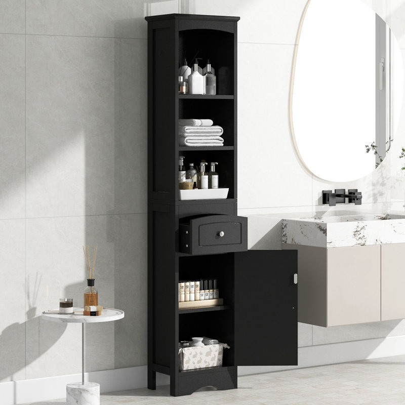 Grande armoire de salle de bain, Noir
