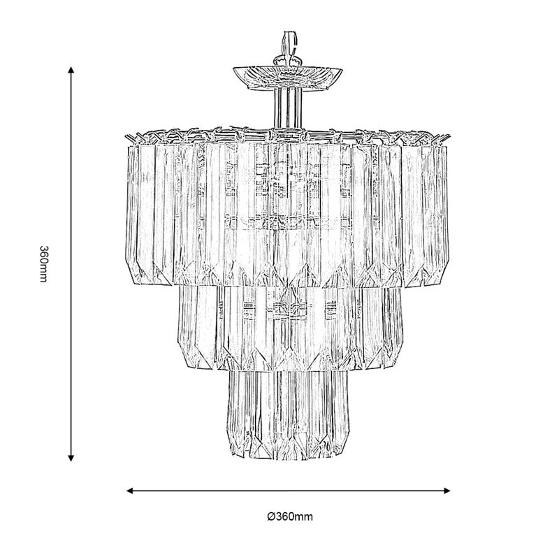 Cuellar 4 - Light Crystal Chandelier