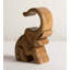 Hand-Carved Wooden Elephant Wine Bottle Display