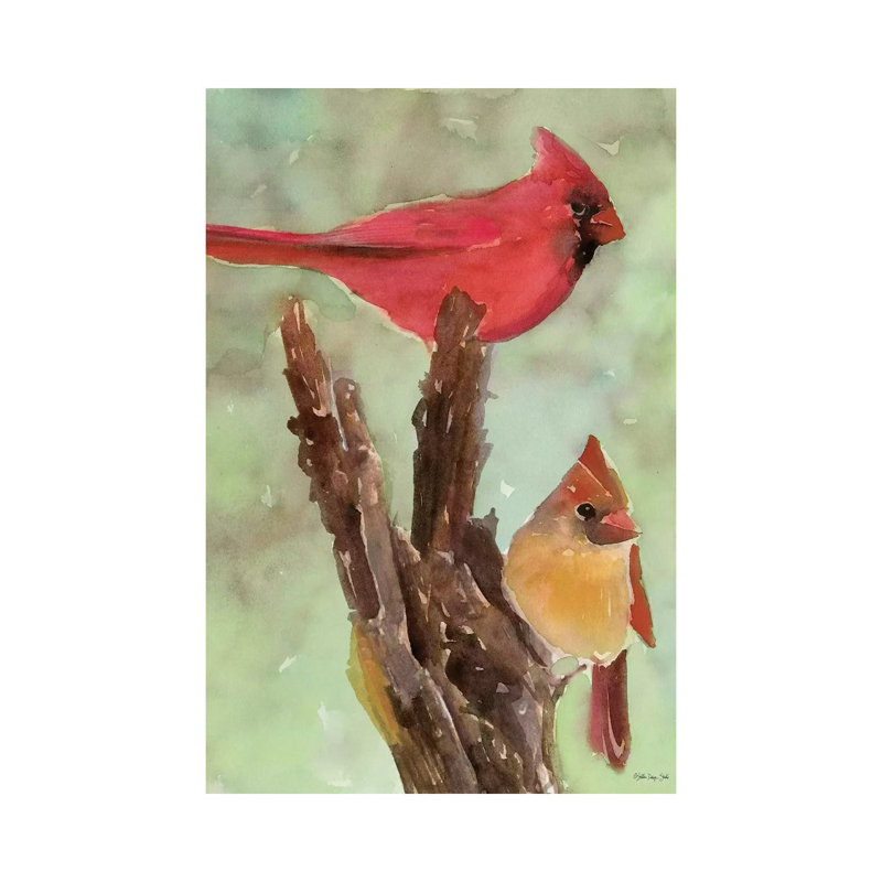 Cardinal I - Painting on Canvas, 101.6cm H x 66.04cm W x 3.81cm D, Wrapped Canvas
