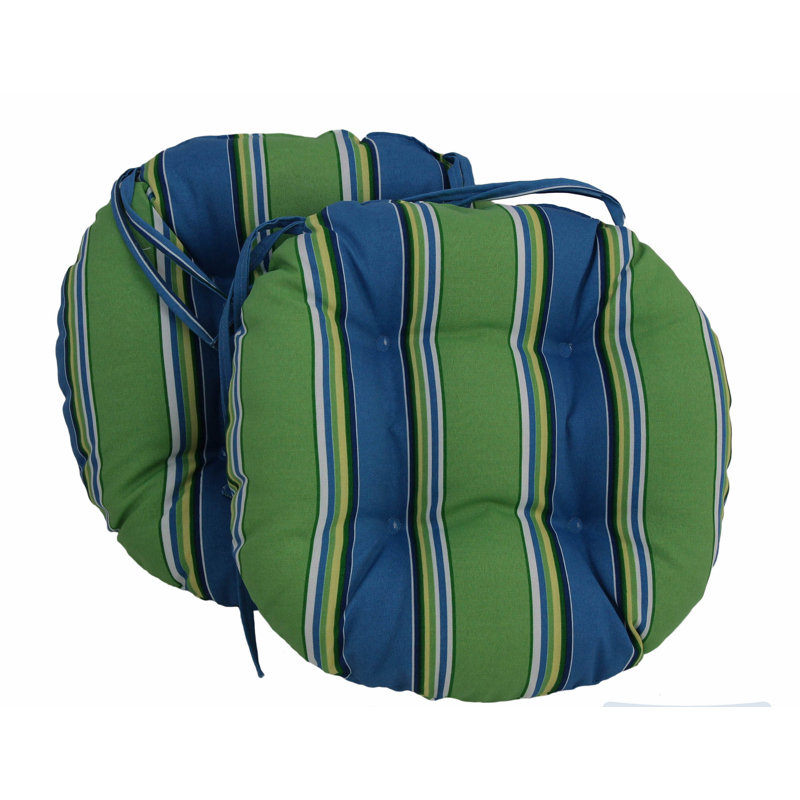 Outdoor 3.5'' Dining Chair Seat Cushion, Haliwell Carribean