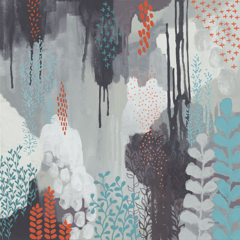 «Paws of Love V» par Kathy Ferguson - impression sur toile tendue, H 12 po x l 12 po, Non, Toile encadrée noyer flottant