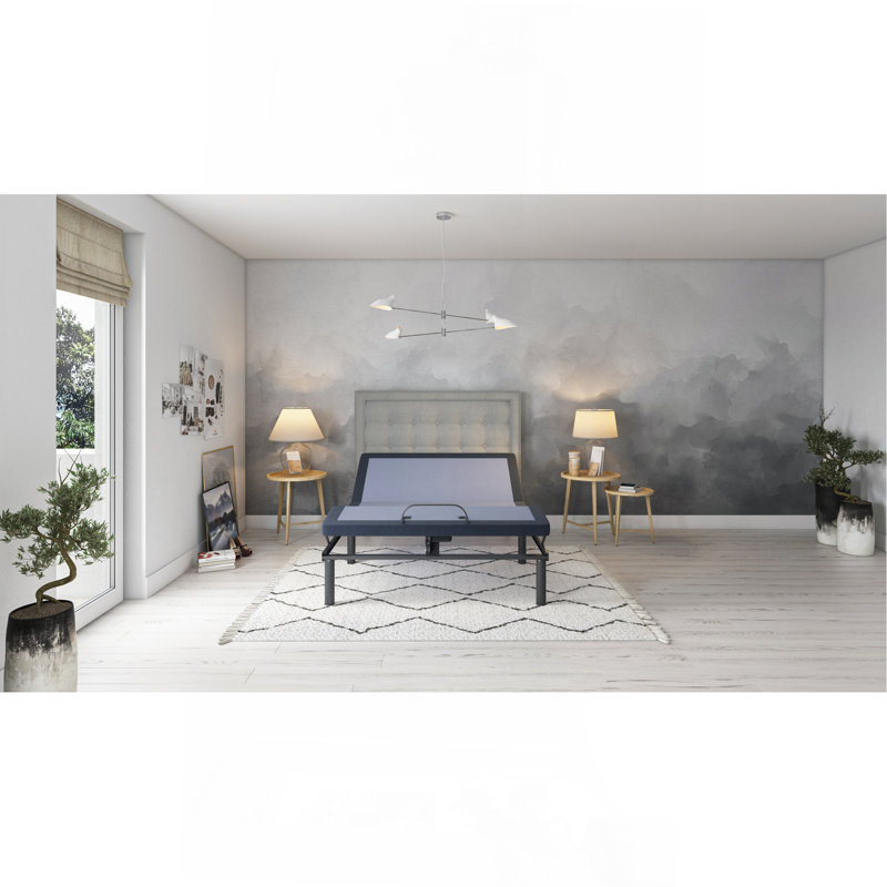 Base de lit réglable avec trois modes de vibration et réglages de la position de la tête et des pieds, Très grand lit